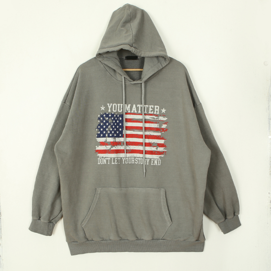 American Flag – худи American Flag Pigment Oversized Hoodie