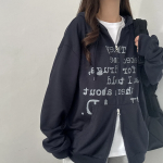 Свободный размер-Темно-синий-Толстовки