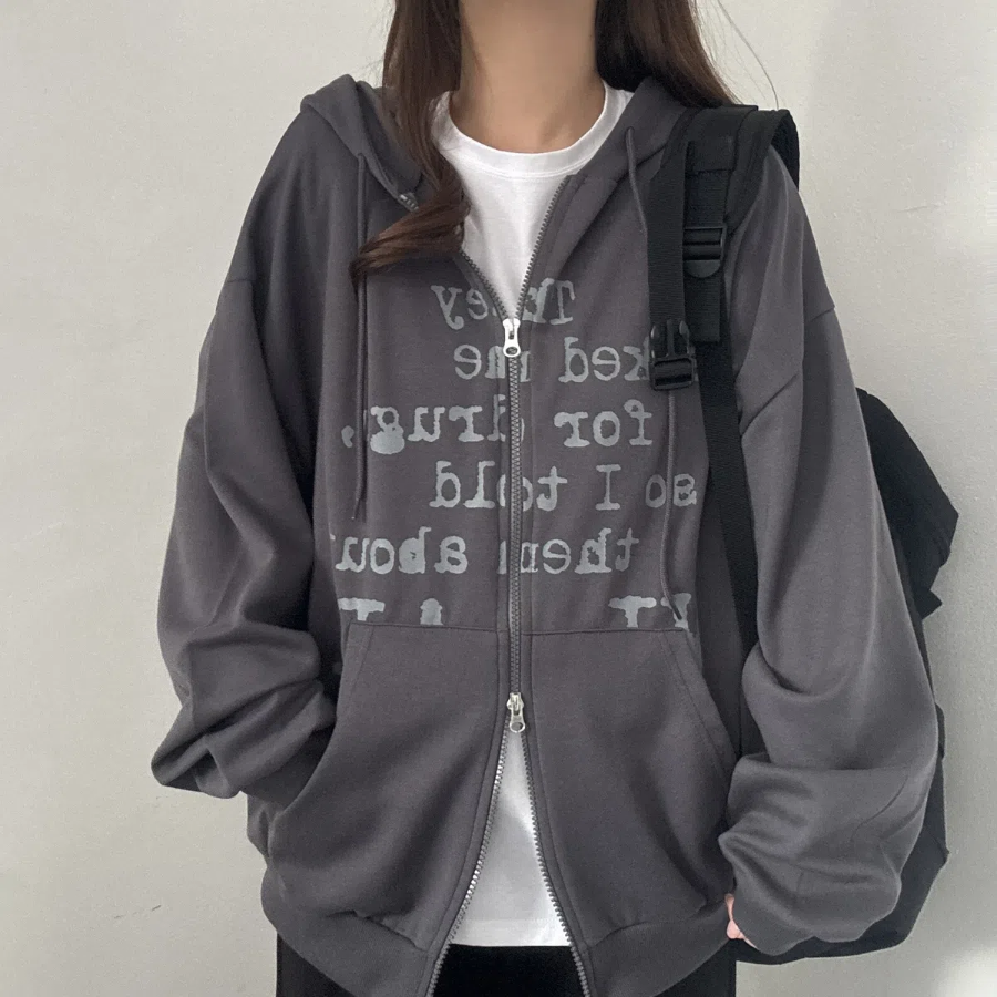 Two-Way – толстовка Two-Way Lettering Zip-Up Sweatshirt