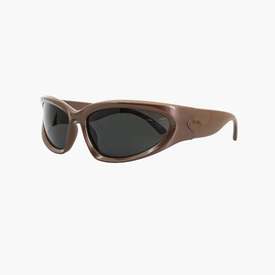Matrix Brown Sunglasses — геометрия стиля в теплой гамме