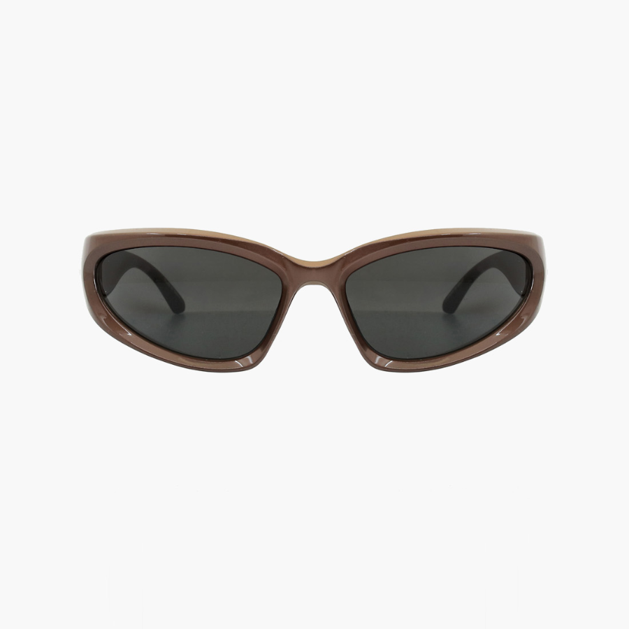 Matrix Brown Sunglasses — геометрия стиля в теплой гамме