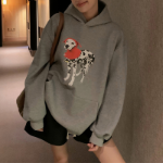 Quint – худи Quint Pocket Animal Printing Hoodie Sweatshirt