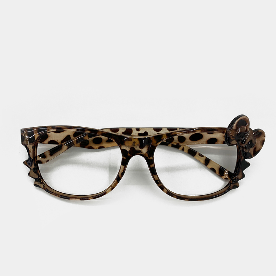 Kittyon Leopard Ribbon Cat Glasses — игривый стиль с ретро-шармом