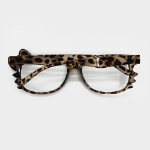 Kittyon Leopard Ribbon Cat Glasses — игривый стиль с ретро-шармом