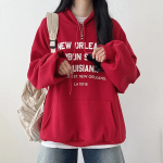 Свободный размер-Красный-Худи