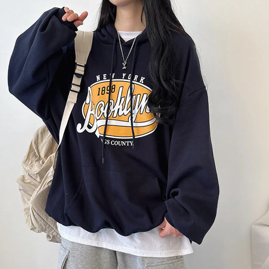 Brooklyn – худи Brooklyn Lettering Oversized Hoodie