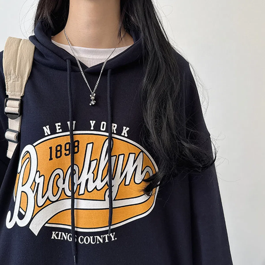 Brooklyn – худи Brooklyn Lettering Oversized Hoodie