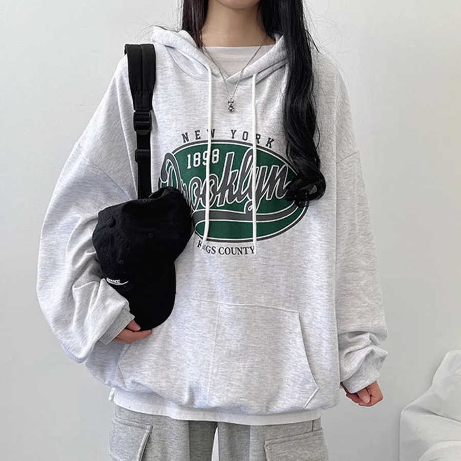 Brooklyn – худи Brooklyn Lettering Oversized Hoodie