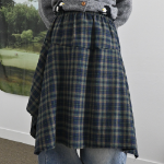 Асимметричная юбка в клетку