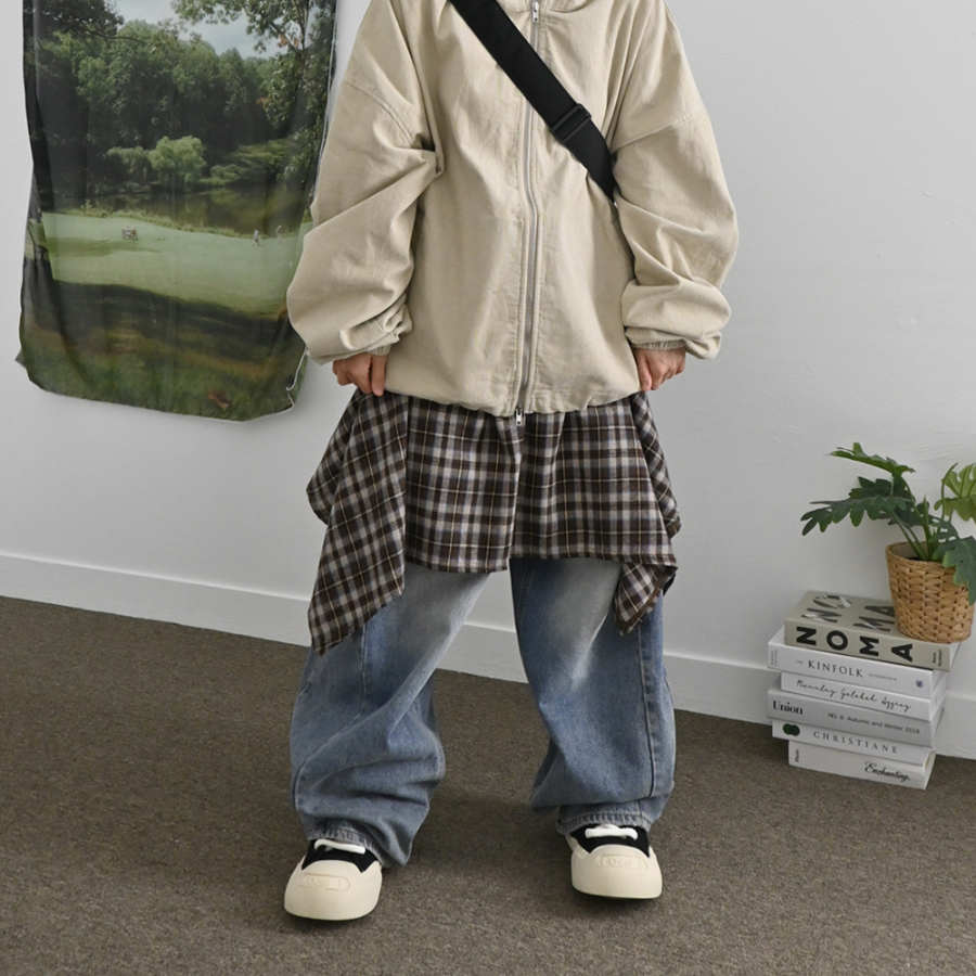 Асимметричная юбка в клетку