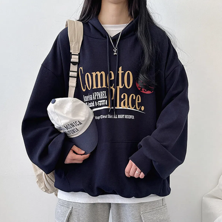 Place – худи Place Lettering Oversized Hoodie