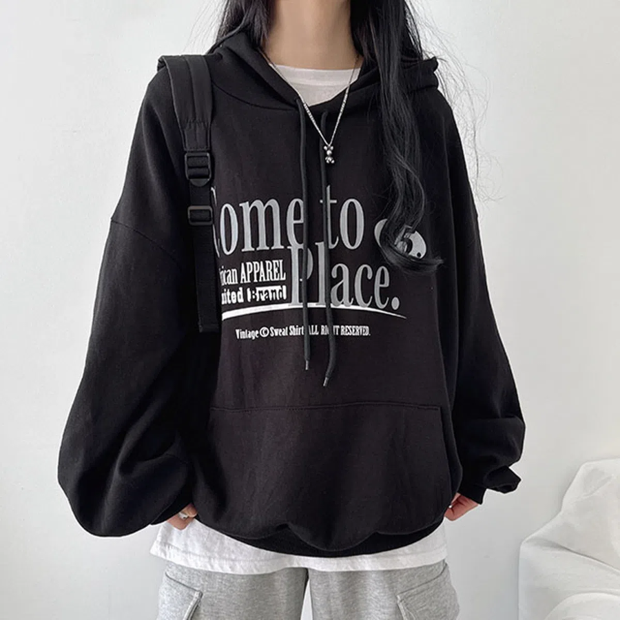 Place – худи Place Lettering Oversized Hoodie