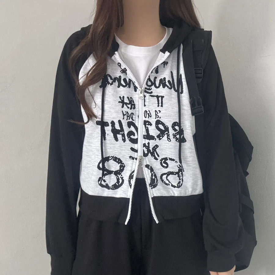 Two-Way – толстовка Raglan Cropped Sweatshirt Zip-Up