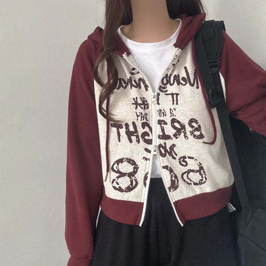 Two-Way – толстовка Raglan Cropped Sweatshirt Zip-Up