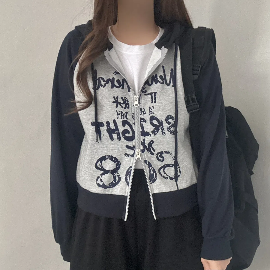 Two-Way – толстовка Raglan Cropped Sweatshirt Zip-Up