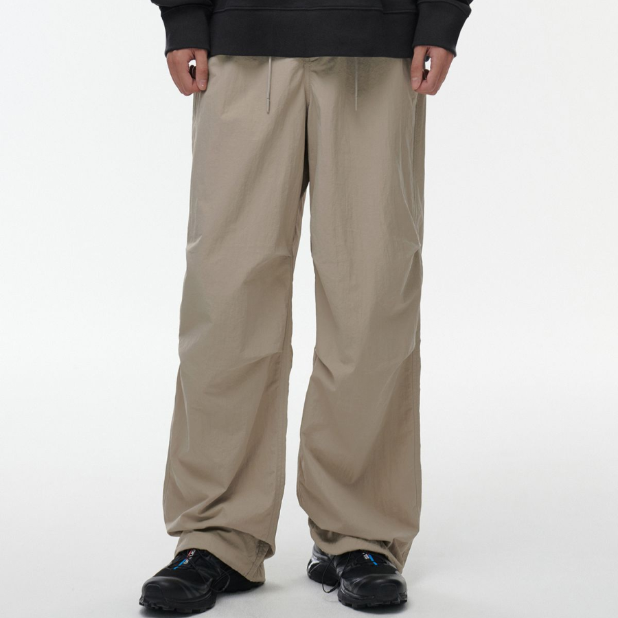 Nylon Parachute Pants [Beige]