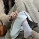 Флёровая юбка на резинке из утеплённого трикотажа