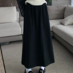 Флёровая юбка на резинке из утеплённого трикотажа