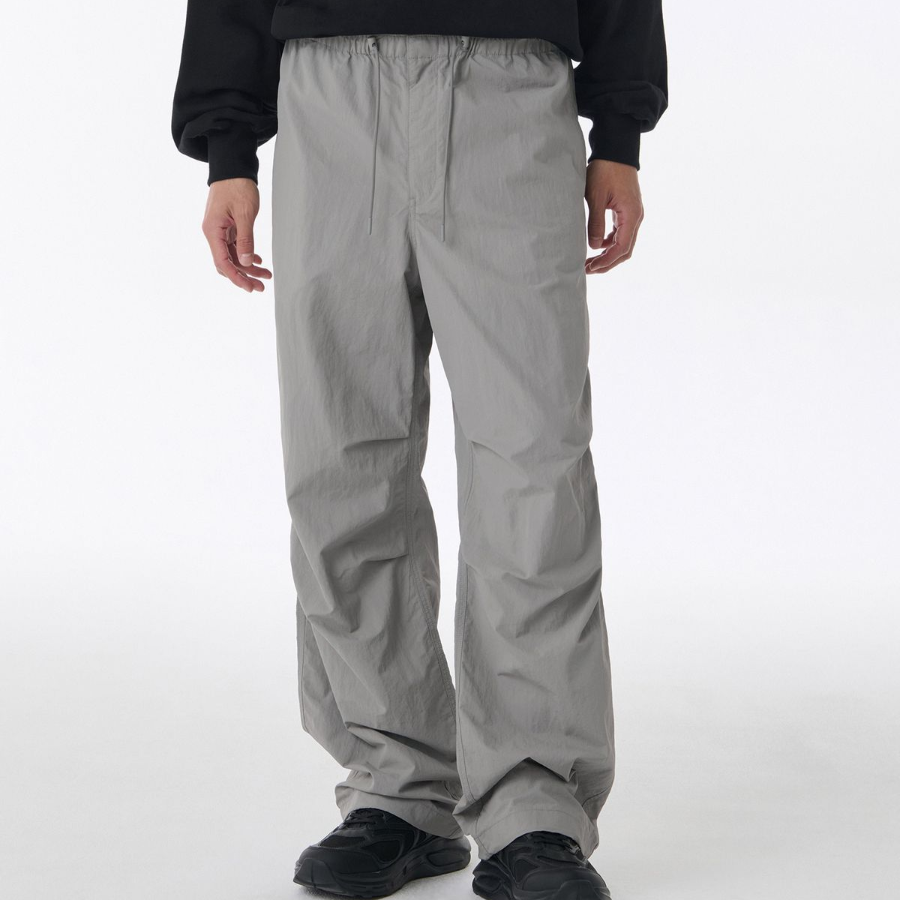 Nylon Parachute Pants [Light Gray]