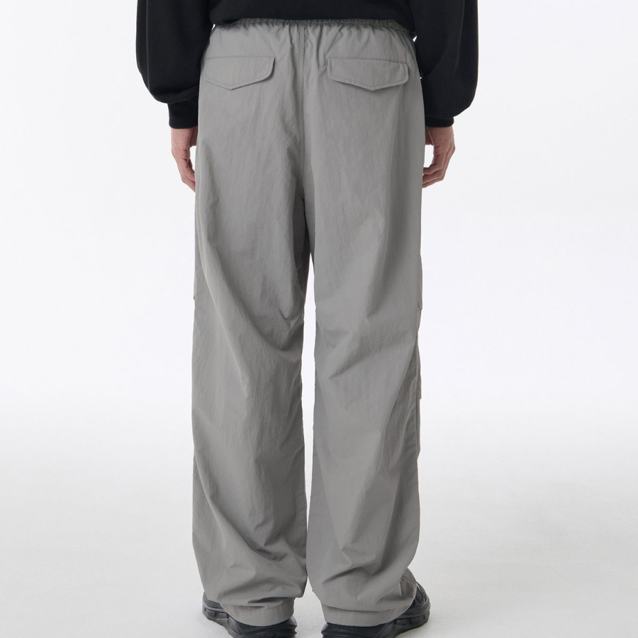 Nylon Parachute Pants [Light Gray]