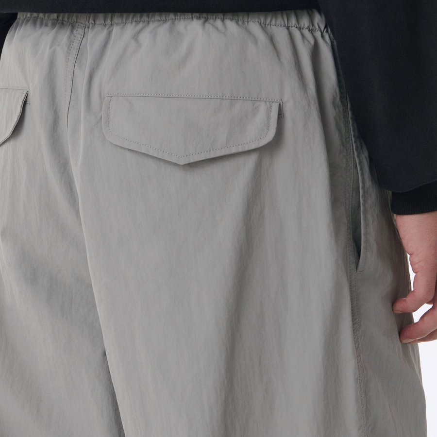 Nylon Parachute Pants [Light Gray]