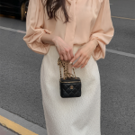 Юбка H-силуэта с цветочным жаккардом и вставками из органзы