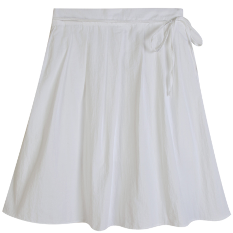 Миди-юбка с плиссировкой, поясом и задней резинкой