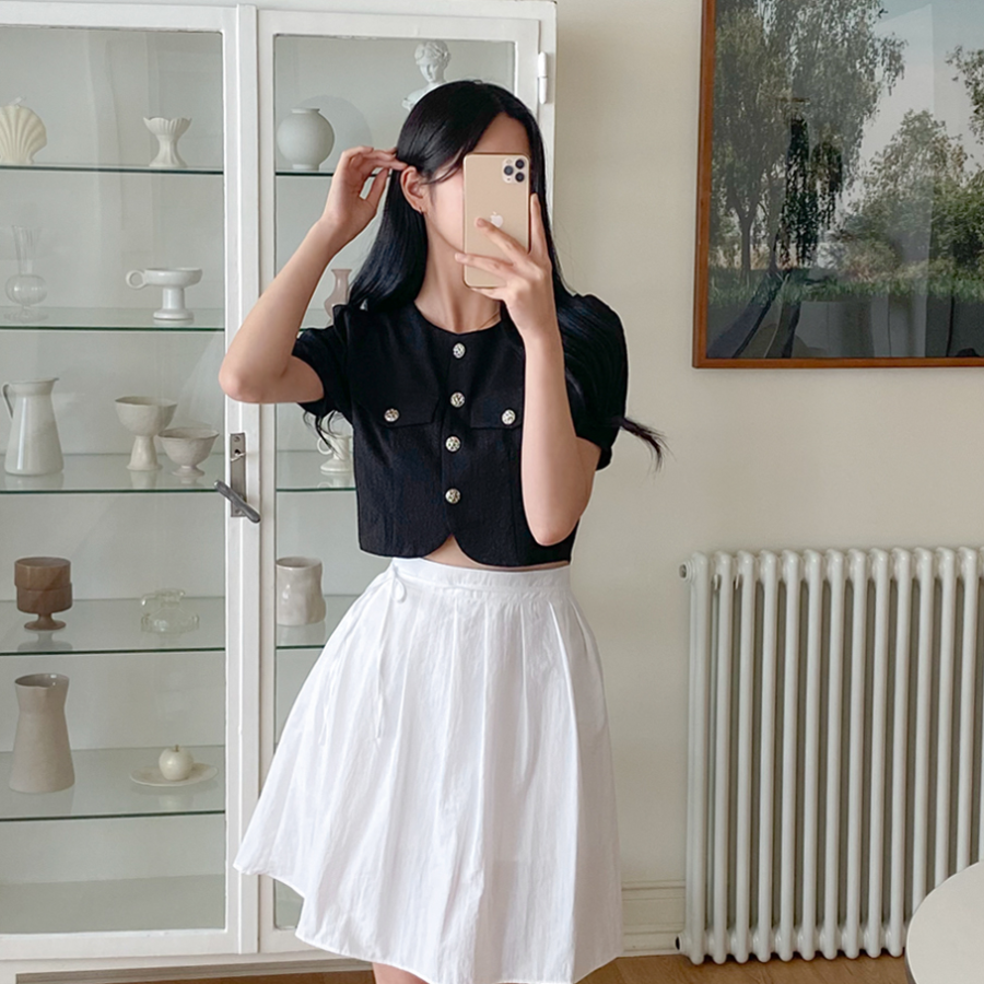 Миди-юбка с плиссировкой, поясом и задней резинкой