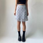 Клетчатая шифоновая миди-юбка в стиле балеткор