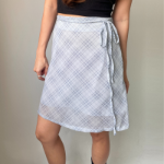 Клетчатая шифоновая миди-юбка в стиле балеткор