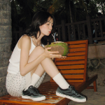 Полупрозрачная миди-юбка в горошек