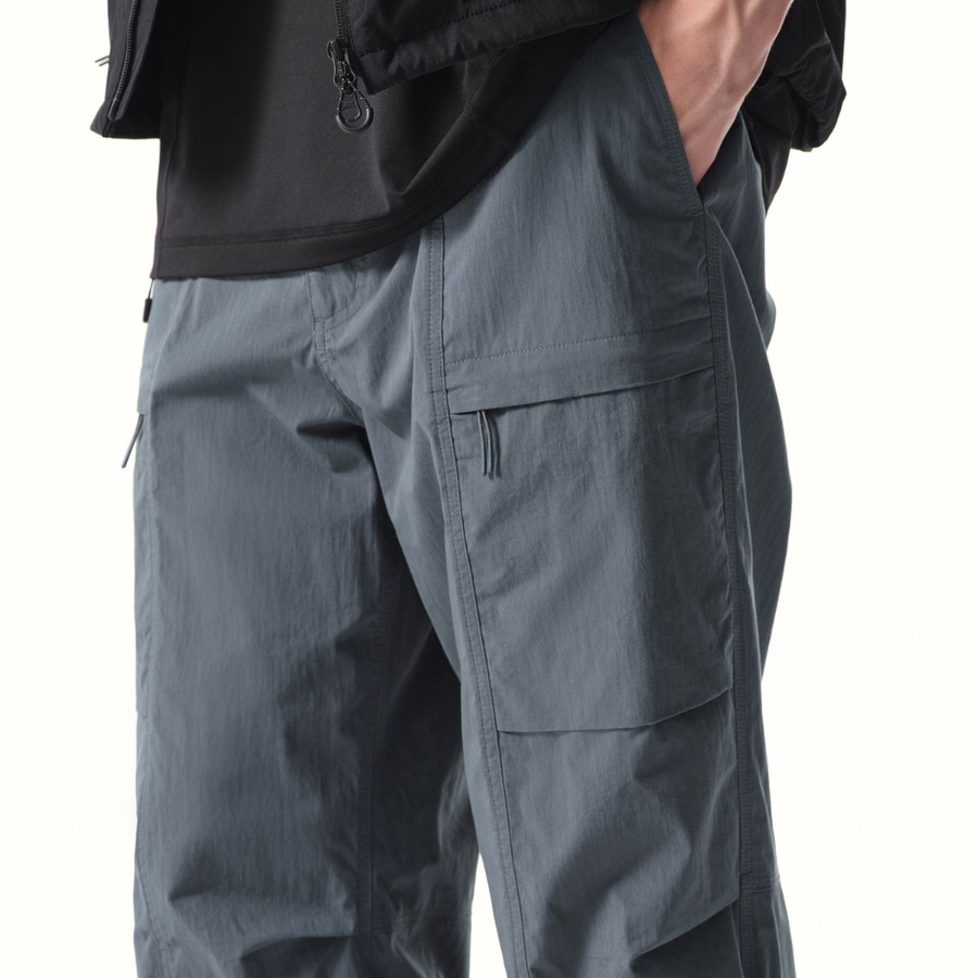City Leisure CN Belted Utility Pants [Blue Gray]