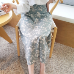 Женственная длинная юбка A-силуэта с цветочным принтом