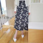 Женственная длинная юбка A-силуэта с цветочным принтом