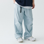 City Leisure CN Wide Belted Parachute Pants [Cloudy Blue]