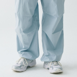 City Leisure CN Wide Belted Parachute Pants [Cloudy Blue]