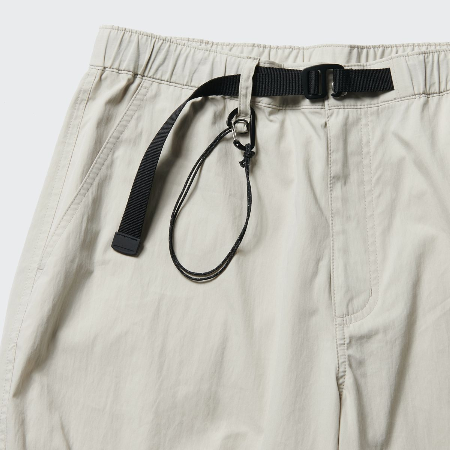 City Leisure CN Wide Belted Parachute Pants [Dusty Cream]