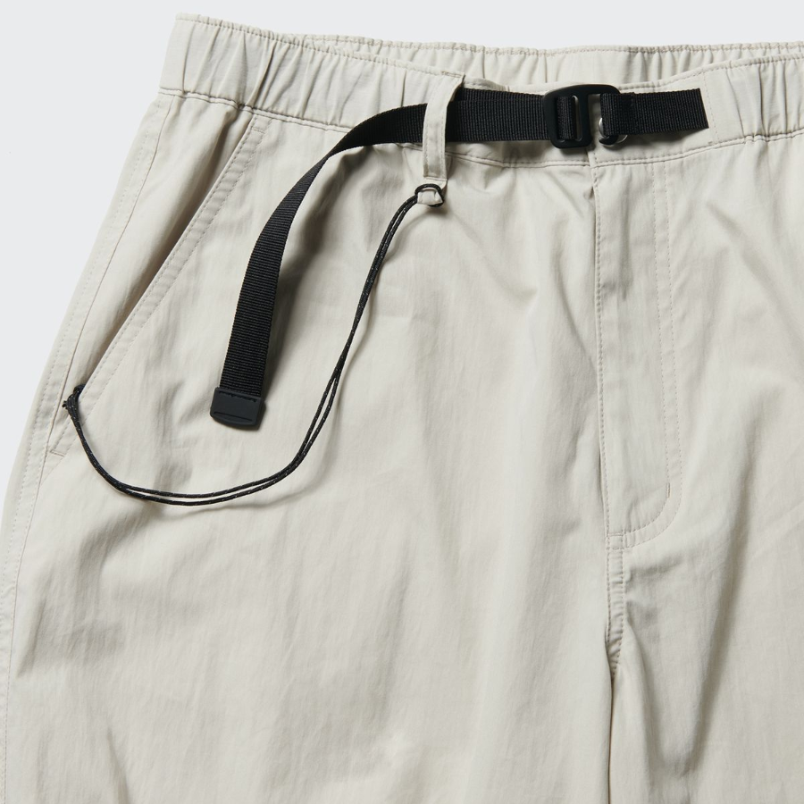 City Leisure CN Wide Belted Parachute Pants [Dusty Cream]