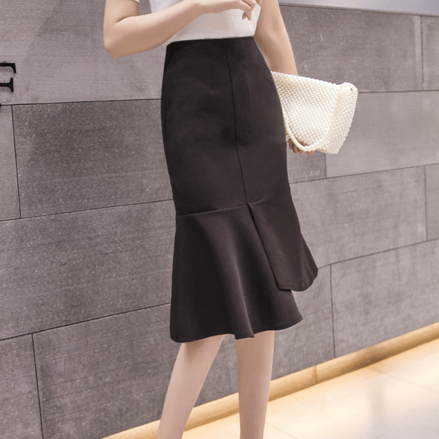 Юбка с высокой талией и эффектом твиста