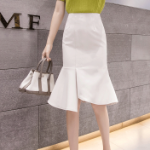 S-Белый-Миди юбки