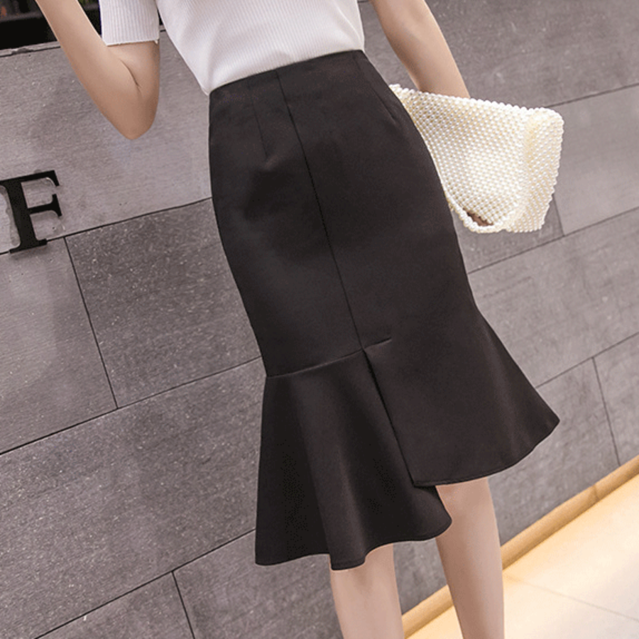 Юбка с высокой талией и эффектом твиста