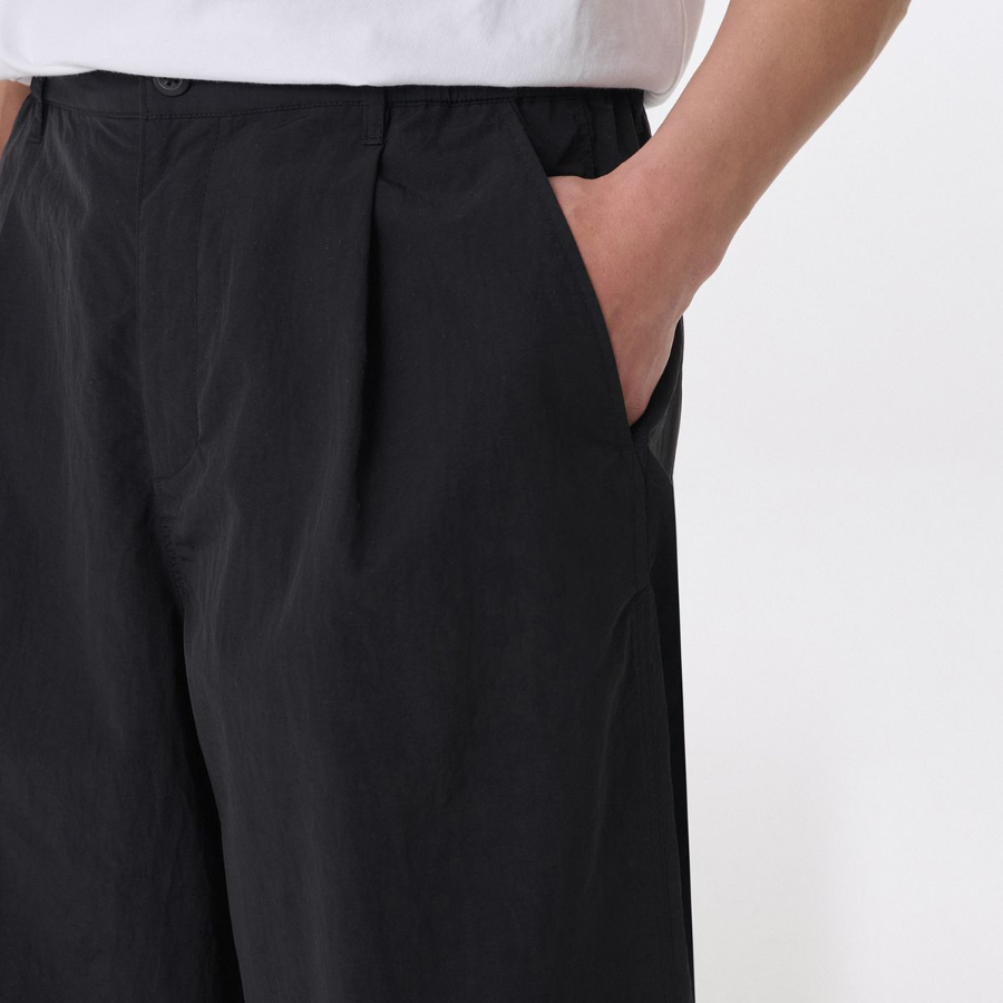 Nylon Balloon Pants [Black]