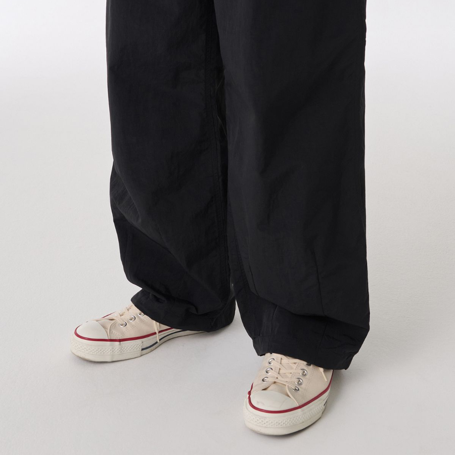 Nylon Balloon Pants [Black]