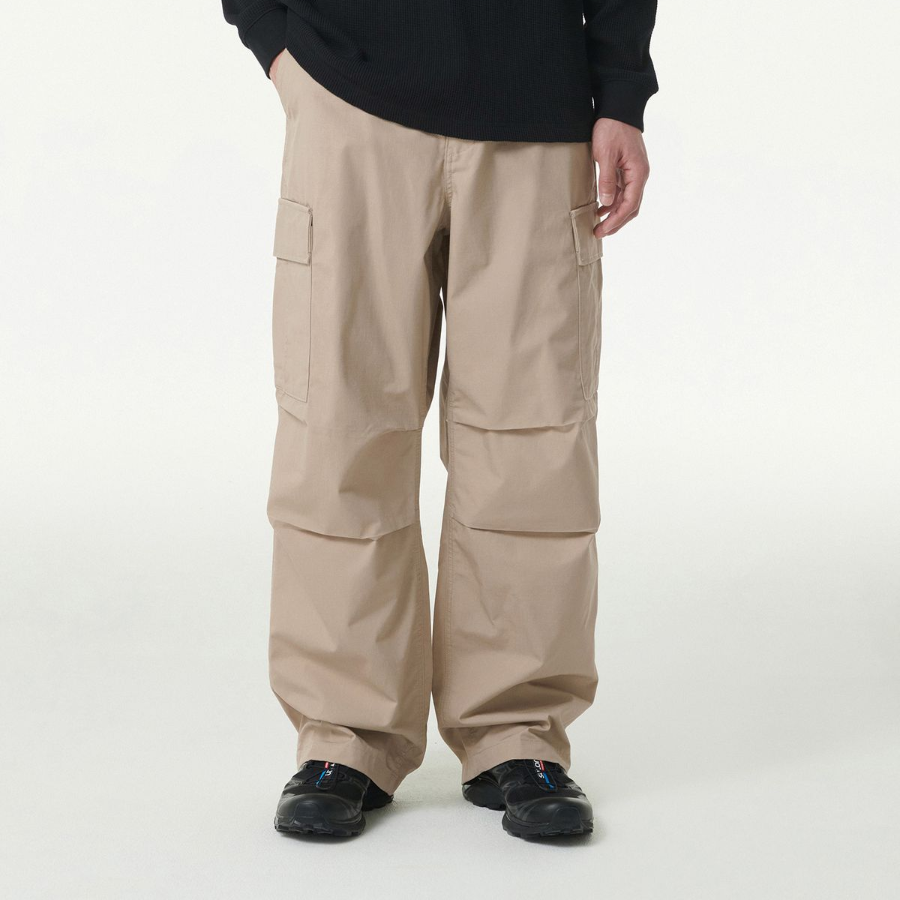 Ripstop Parachute Cargo Pants [Beige]