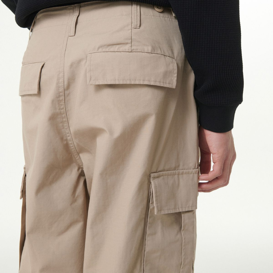 Ripstop Parachute Cargo Pants [Beige]