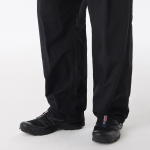 Nylon One-Tuck Wide String Pants [Black]