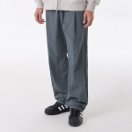 Nylon One-Tuck Wide String Pants [Blue Gray]
