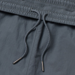 Nylon One-Tuck Wide String Pants [Blue Gray]