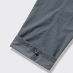 Nylon One-Tuck Wide String Pants [Blue Gray]