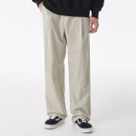 Nylon One-Tuck Wide String Pants [Dusty Cream]